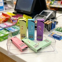 Briquet rectangulaire mince jetable pour usage quotidien, flamme turbo réglable, haute qualité, pas cher