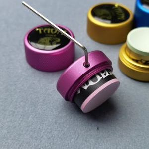 TAOM <b>Pool</b> Chalk Holder Round Shaped Practical Tool Billiards <b>Accessories</b> Magnetic Mini Chalk Tip Case Container Round Billiards - Product Image 6