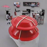 BrilliantMagic Accessoire de tour de magie classique pour le tour du pouce de fuite de la pièce de monnaie, en plastique ABS rouge durable, unisexe, pour la disparition de la pièce, avec instructions