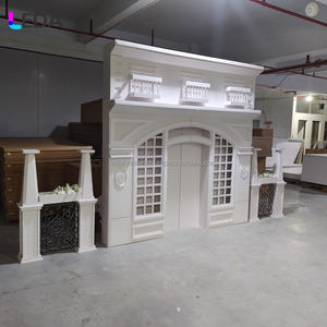 LEDA Ensemble de toile de fond pour arche de mariage en PVC blanc pour décoration de mariage - Product Image 3