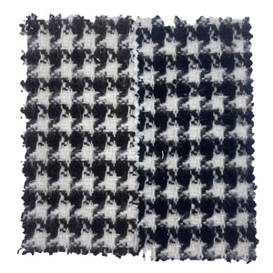 Sản Xuất Vải Dệt Jacquard Houndstooth Kẻ Sọc Tweed Woolpolyester Vải Cho Quần Áo 2228/29/30 - Product Image 3