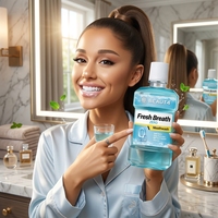 Bain de bouche liquide sans alcool ni fluorure, menthe fraîche pour dents sensibles, anti-caries, OEM 100ML 250mL 500ML