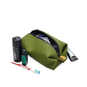 Solid color waterproof makeup bag travel silicone wash bag