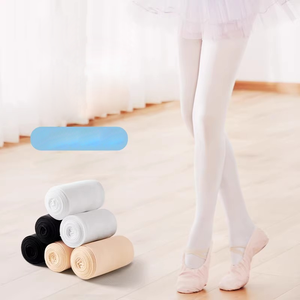 Collants/collants en tricot noir et blanc bon marché de ballet serré pour femmes personnalisées de haute qualité en gros - Product Image 2