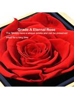 Roses artificielles, coffret cadeau pour collier femme, joli accessoire en forme de rose, idéal pour un coffret cadeau pratique pour collier femme