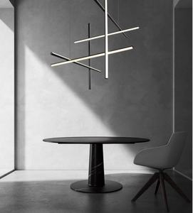 Op maat gemaakte Scandinavische minimalistische LED hanglamp gouden kroonluchter voor hotel, villa, woonkamer, eetkamer en keuken. - Product Image 5