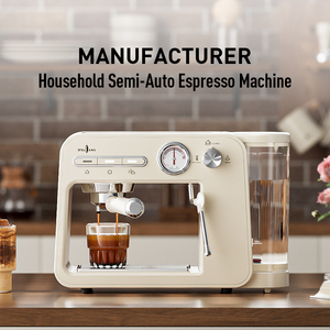 Machine à café expresso <span class=keywords><strong>italienne</strong></span> 2 en <span class=keywords><strong>1</strong></span> en acier inoxydable pour usage domestique - Product Image 6