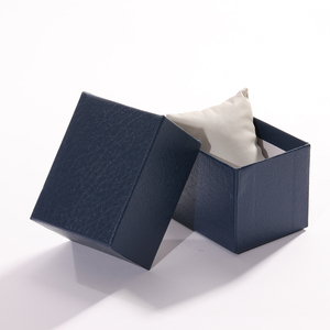 Boîte de rangement avec couvercle supérieur et inférieur, boîte d'emballage pour montre, boîte universelle pour homme et <span class=keywords><strong>femme</strong></span>, montre haut de gamme avec éponge, logo personnalisable - Product Image 3