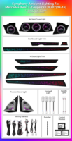 Kit d'éclairage intérieur de voiture ICarsin pour Mercedes-Benz E-Coupe CGIW207 2009-2016, éclairage ambiant Symphony, panneau de porte coloré, mise à niveau de l'éclairage intérieur