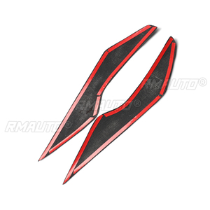 1 par de cubiertas decorativas para faros delanteros de coche, de fibra de carbono real, para Ford Focus 2009 2010 2011, accesorios para coche - Product Image 3