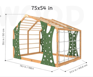 <span class=keywords><strong>Lit</strong></span> d'escalade en bois pour tout-petit Monkey - Cadre de <span class=keywords><strong>lit</strong></span> Montessori au sol - Structure de jeu <span class=keywords><strong>Jungle</strong></span> Gym - <span class=keywords><strong>Lit</strong></span> simple, <span class=keywords><strong>lit</strong></span> double - Product Image 6