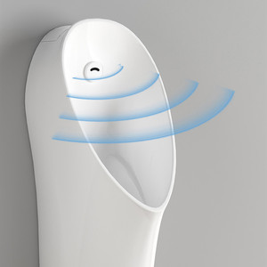 Bán buôn hiện đại gốm tủ quần áo nước thường vụ nơi để tiểu tự động cảm biến Đỏ bừng treo tường WC phòng tắm người đàn ông nơi để tiểu - Product Image 3