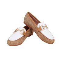 Chaussures décontractées personnalisées à boucle dorée, dessus en PU, semelle extérieure en caoutchouc, imperméables, résistantes aux chocs, pour le travail, les fêtes, les sorties, etc.