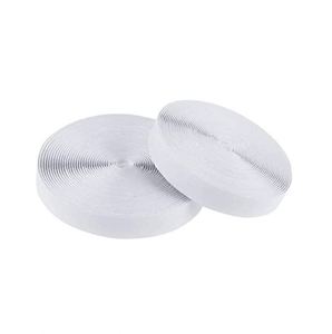 Factory Wholesale 20mm*8m Self-<b>adhesive</b> Nylon <b>Hook</b> and Loop Tape Back Glue Velcroes Fastener Tape - Product Image 3