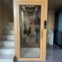 Porte d'entrée manuelle en or brossé pour villa privée, anti-rouille et résistante à l'usure, ouverture fluide, fabrication soignée