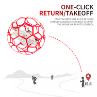 Drone de football professionnel 2.4G RC Quadcopter pour compétition, vol intérieur/extérieur