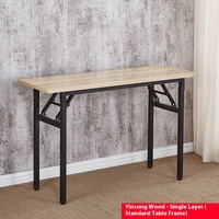 Table pliante ergonomique moderne bureau d'ordinateur automatique pour la maison bureau école hôpital en bois métal matériel