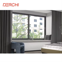 Fenêtre à double vitrage standard DERCHI USA Fenêtre coulissante en aluminium anti-impact