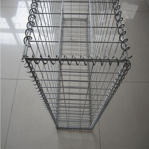Cage 100x100x100 Oua Zinc Enduit Grillage Galvanisé Gabion Boîte Avec Queue - Product Image 2