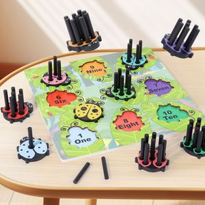 Juguete Educativo de Madera con Temática de Mariquita para Niños y Niñas, Juego de Mesa con Palitos para Aprender los Números, para Niños Mayores de 3 Años - Product Image 1