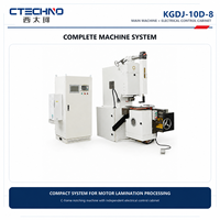 Máquina Punzonadora de Ranuras para Estator y Rotor de Acero al Silicio CTECHNO KGDJ-10D para Producción de Laminación de Motores CNC con Indexación Servo