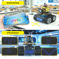 Kit de Robot Tanque Mini DIY V3.0 Mejorado con Bluetooth, Coche de Codificación STEM, Evitación de Obstáculos, Proyectos Programables, Kits de Robótica de Tanques para Arduino