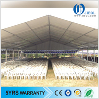 Tente d'événement à grande échelle de 15*30m, entrepôt de cour, tente en alliage d'aluminium PVC de mariage