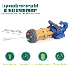 Pistolet à eau électrique pour enfants avec lumière LED et jet longue portée pour jouer en extérieur/en intérieur, couleur bleu/vert, batterie au lithium - Product Image 2