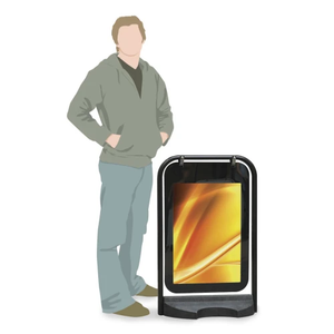 ขาตั้งป้ายน้ำแบบแกว่งได้ทำจากเหล็กขาตั้งสำหรับติดบนทางเท้า - Product Image 6