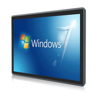 Nouvel écran tactile capacitif mural, PC Android/Windows, 21,5 pouces, HD, haute luminosité, moniteur LCD 16:9, USB, usage professionnel