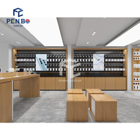 Conception de magasin de détail, vitrine en bois pour téléphones portables, comptoir de magasin de téléphonie mobile, décoration de magasin de téléphonie mobile