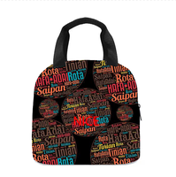 Aangepaste Saipan Art Print draagbare lunchtas met grote capaciteit voor wandelen, vissen, vakantie, woon-werkverkeer, achtertuin, bijeenkomsten, sport