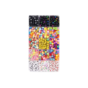 ILAN Bead Set 18x17cm With <b>Letters</b> Numbers Colors For Jewelry Making - Product Image 2