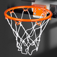 Panier de basket intérieur mural en métal avec 2 modes, tableau de bord électrique et lumière LED, mini cerceau pour enfant