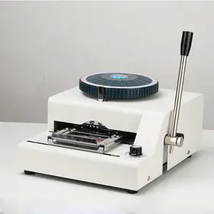 Dog Tag Embosser Machine Stainless Steel Card Embossing Machine 52 Characters Code Dog Tag Manual Marking Machine