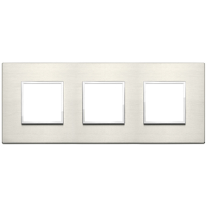 Titanium Plate Wall <b>Switch</b> 24mm Length 9.7mm Width 1.7mm Height 3 Gang Toggle For Indoor Use - Product Image 1