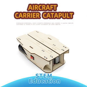 Ultimo giocattolo educativo portaerei decollare simulatore esperimento Kit catapulta in legno giocattolo per bambini gioco all'aperto - Product Image 6