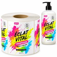 Étiquettes autocollantes en vinyle personnalisées, résistantes aux rayures, aux UV, avec estampage or pour bouteilles de vin, de whisky et de liqueurs