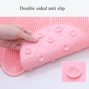 קריקטורה מודרנית בצורת pvc מקלחת אמבט מחצלת ללא החלקה, עמיד למים לשימוש ביתי או מלון - Product Image 4