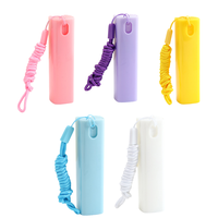 Atomiseur de parfum en plastique portable 10ml carré petit vaporisateur de voyage rechargeable avec scellant à pompe