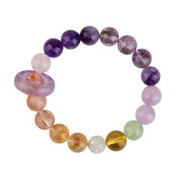 Vente en gros naturel multi-trésor améthyste neuf bracelet feu violet nouveau bracelet femme mode chinoise