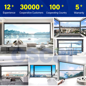 Ventanas con Marco de Aleación de Aluminio y Malla de Acero Inoxidable, Invisibles, para Hoteles, Oficinas, Residencias, Ventana Abatible - Product Image 2