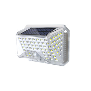 Lampe murale solaire d'extérieur à LED IP65, détection de mouvement, éclairage automatique, étanche, design carré pour cour - Product Image 2