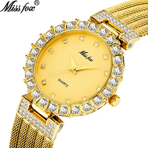 Bracelet en cuivre serti de diamants, exquis et tendance, montre à quartz pour femmes, étanche, best-seller - Product Image 4