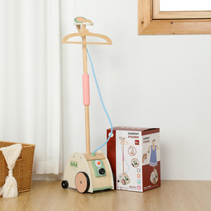 Machine à repasser en bois pour vêtements maison <span class=keywords><strong>de</strong></span> jeu jouets <span class=keywords><strong>de</strong></span> rôle artificiels pour nourrissons jeunes enfants petit ménage ménage - Product Image 2