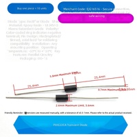 Diodes redresseuses traversantes, composants discrets 1N4007 1N5408 1N5819 1N5822