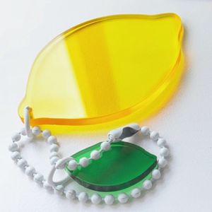 Porte-clés en acrylique Chenlong de Quanzhou, forme nuage, citron, croissant, mignon, transparent, cadeau personnel, lot en vrac - Product Image 3