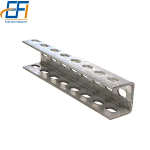 Profil en <span class=keywords><strong>u</strong></span> galvanisé, fendu, support en <span class=keywords><strong>acier</strong></span>, offre spéciale, prix d'usine - Product Image 4