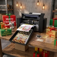 Máquina de Corte de Cajas de Regalo Navideñas Automática de Doble Cabezal ZD350 PLUS-EX, Cortadora de Etiquetas de Cartón A4 A3 con Servomotor