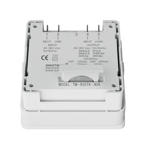 Temporizador Digital Programable SINOTIMER TM915TK de 7 Días con Módulo de Tiempo Astronómico, Carga de 30A, Modo Automático de <span class=keywords><strong>Amanecer</strong></span>/Amarcado, 85-265VAC - Product Image 4